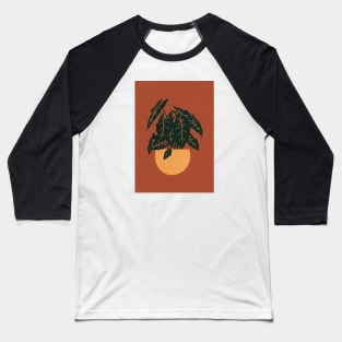 Alocasia, Botanical, Boho, Terracotta, Wall Art Print Baseball T-Shirt